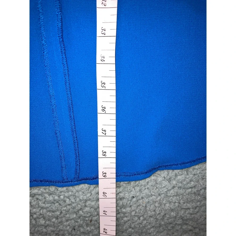 Tunic‎ Dress 10-12 Cobalt Blue Embellished Lagenlook Layering Long Sleeve Modest